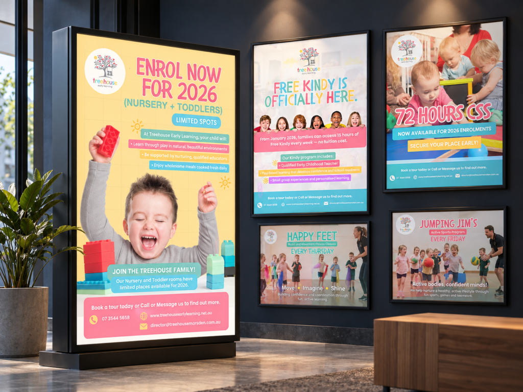 Treehouse Early Learning Marsden project by Lexora Creative Studio